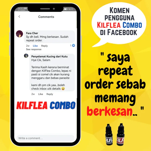 F6B-KILFLEA-BIONEKO-kucing-bela-makanan-ubat-kutu-earmites-pet-food-pasir-kedai-haiwan-shop-kitten-wet