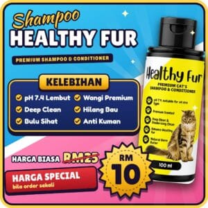 Shampoo Healthy Fur – Shampoo & Conditioner Kucing